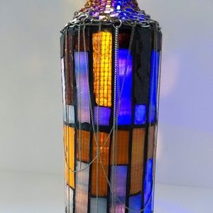 Accent Lamp, Intimate Lighting, Stained Glass Art